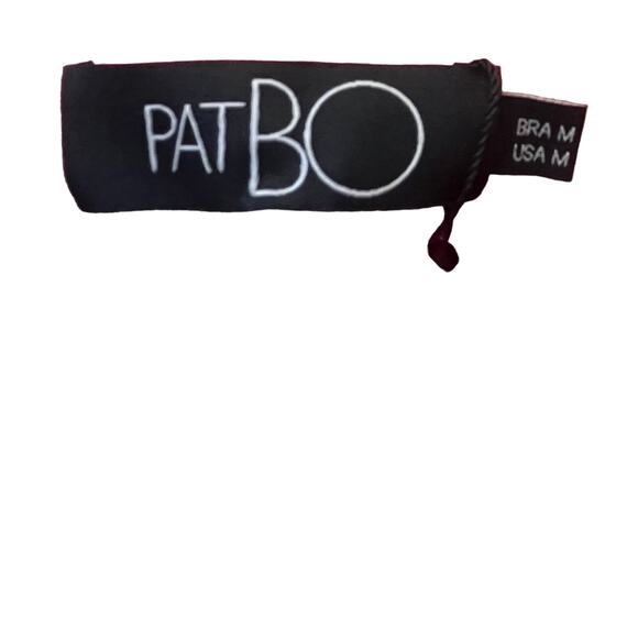 PATBO Crochet Beach Dress Halterneck  Neon Coral Resort Influencer Medium NWT - Picture 9 of 11